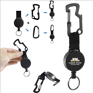 Muti-Function Retractable Keychain